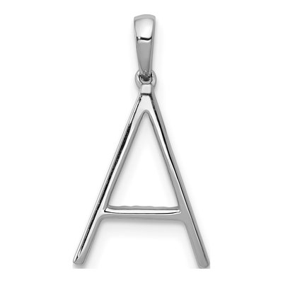 14K White Gold 0.09 ct tw Diamond Letter A Pendant – view 4