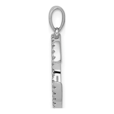 14K White Gold 0.09 ct tw Diamond Letter C Pendant – view 3