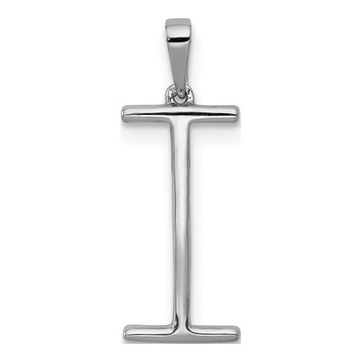 14K White Gold 0.09 ct tw Diamond Initial I Pendant – view 4