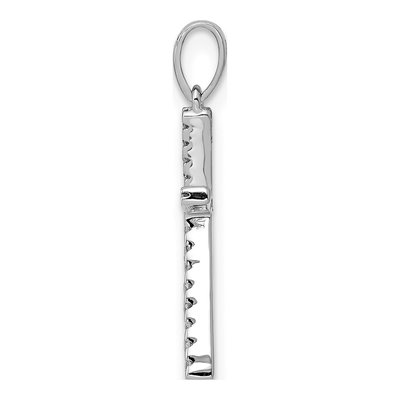 14K White Gold 0.08 ct tw Diamond Letter K Pendant – view 3