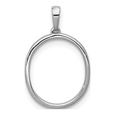 14K White Gold 1/10 ct tw Diamond Letter O Pendant – view 3