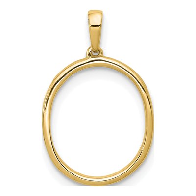 14K Yellow Gold 1/10 ct tw Diamond Letter O Pendant – view 4