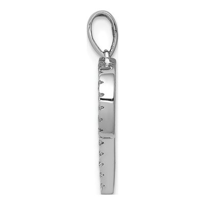 14K White Gold 1/10 ct tw Diamond Letter P Pendant – view 3