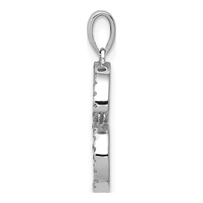 14K White Gold 1/7 ct tw Diamond Letter S Pendant – view 3