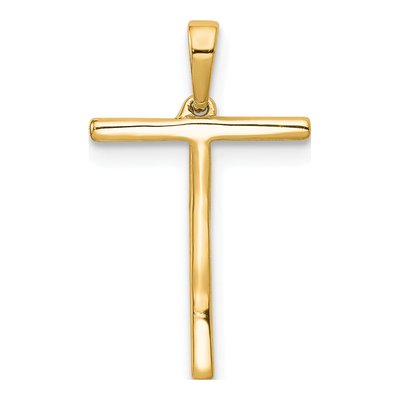 14K Yellow Gold 0.08 ct tw Diamond Letter T Pendant – view 5
