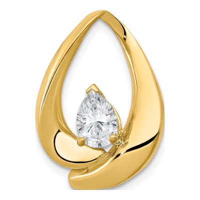 14K Yellow Gold Pear Slide for Pendant Mounting – view 4