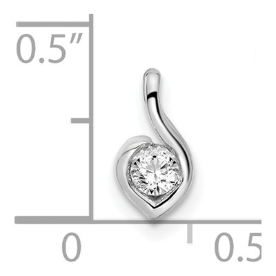 14K White Gold 1/6 ct tw Lab-Grown Diamond Fashion Pendant – view 4