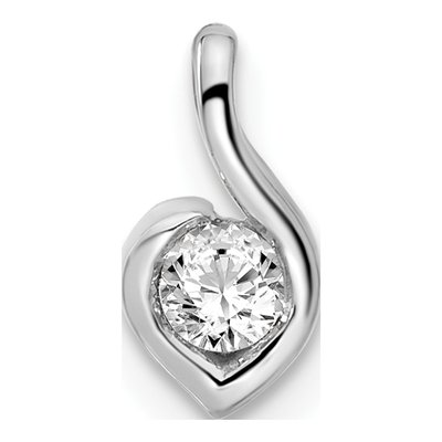 14K White Gold 1/6 ct tw Lab-Grown Diamond Fashion Pendant