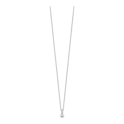 14K White Gold 1/3 ct tw Lab-Grown Diamond Necklace – view 2