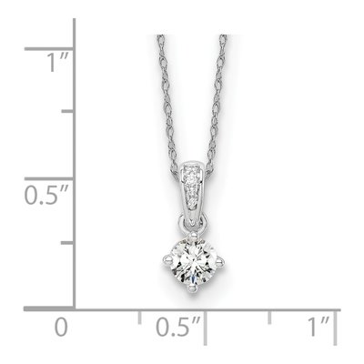 14K White Gold 1/3 ct tw Lab-Grown Diamond Necklace – view 3