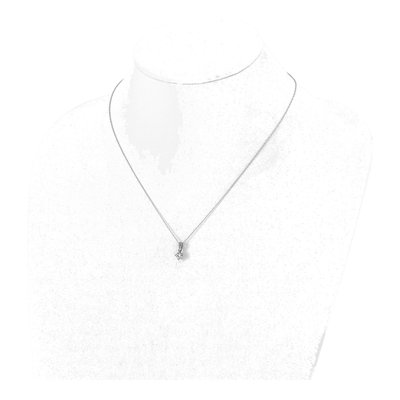 14K White Gold 1/3 ct tw Lab-Grown Diamond Necklace – view 4