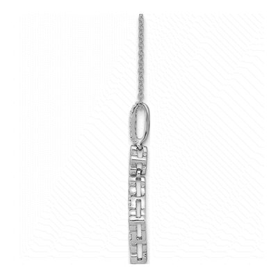 14K White Gold 1/4 ct tw Lab-Grown Diamond Bloom Necklace – view 7