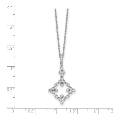 14K White Gold 1/4 ct tw Lab-Grown Diamond Bloom Necklace – view 8