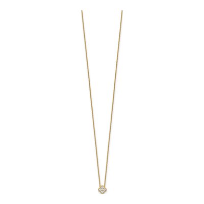 14K Yellow Gold 1/4 ct tw Lab-Grown Diamond Bloom Necklace – view 3