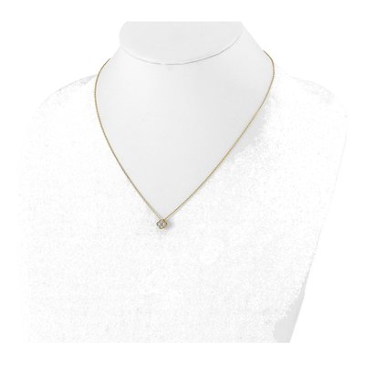 14K Yellow Gold 1/4 ct tw Lab-Grown Diamond Bloom Necklace – view 5