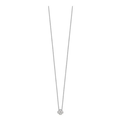 14K White Gold 1/2 ct tw Lab-Grown Diamond Bloom Necklace – view 2
