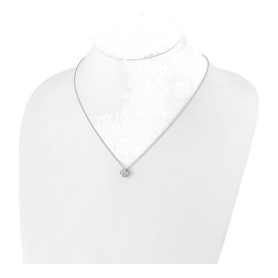 14K White Gold 1/2 ct tw Lab-Grown Diamond Bloom Necklace – view 4