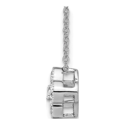14K White Gold 1/2 ct tw Lab-Grown Diamond Bloom Necklace – view 6