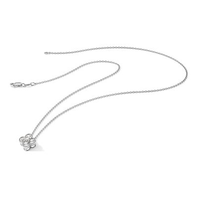 14K White Gold 1/2 ct tw Lab-Grown Diamond Bloom Necklace – view 8
