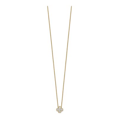 14K Yellow Gold 3/4 ct tw Lab-Grown Diamond Necklace – view 3
