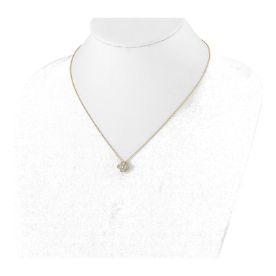 14K Yellow Gold 3/4 ct tw Lab-Grown Diamond Necklace – view 5