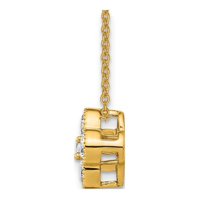 14K Yellow Gold 3/4 ct tw Lab-Grown Diamond Necklace – view 7