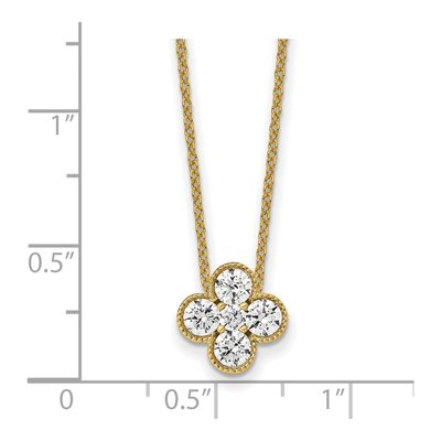 14K Yellow Gold 3/4 ct tw Lab-Grown Diamond Necklace – view 8