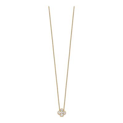 14K Yellow Gold 1 ct tw Lab-Grown Diamond Bloom Necklace – view 3