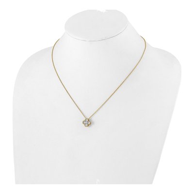 14K Yellow Gold 1 ct tw Lab-Grown Diamond Bloom Necklace – view 5