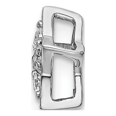 14K White Gold 1/10 ct tw Diamond Star Slide Pendant – view 3