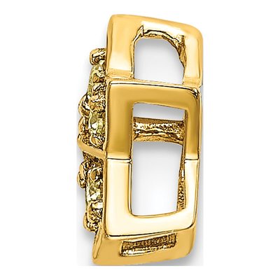 14K Yellow Gold Sapphire Star Slide Pendant – view 3
