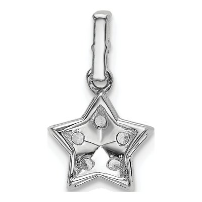 14K White Gold Diamond Star Pendant | Simply Starz – view 4