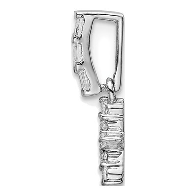 14K White Gold 1/10 ct tw Diamond Star Pendant – view 3