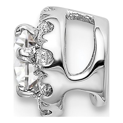 14K White Gold 1/4 ct tw Lab-Grown Diamond Halo Slide Pendant – view 3