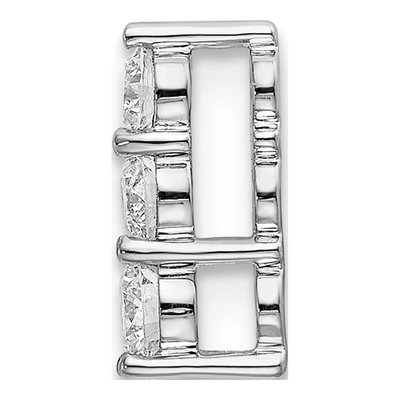 14K White Gold Lab Grown Diamond Slide Pendant – view 3