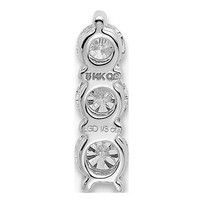14K White Gold 1/3 ct tw Lab-Grown Diamond Slide Pendant – view 4