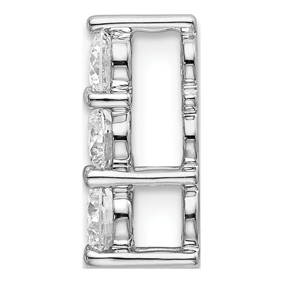 14K White Gold 1/2 ct tw Lab-Grown Diamond Slide Pendant – view 3
