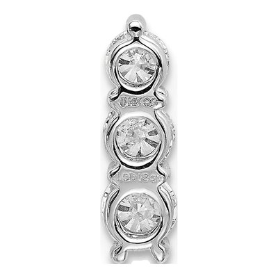 14K White Gold 1/2 ct tw Lab-Grown Diamond Slide Pendant – view 4