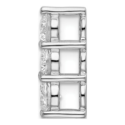 14K White Gold 3/4 ct tw Lab-Grown Diamond Slide Pendant – view 3