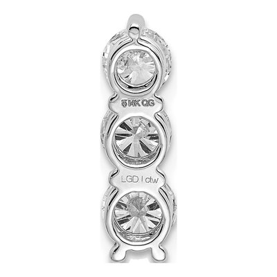 14K White Gold 1 ct tw Lab-Grown Diamond Slide Pendant – view 4