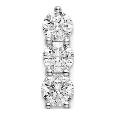 14K White Gold 1 ct tw Lab-Grown Diamond Slide Pendant