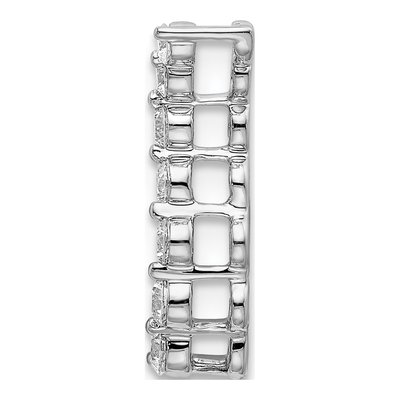 14K White Gold 1/4 ct tw Lab-Grown Diamond Slide Pendant – view 2