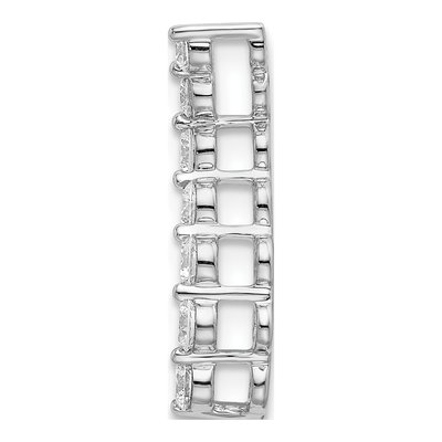14K White Gold 1/3 ct tw Lab-Grown Diamond Slide Pendant – view 2
