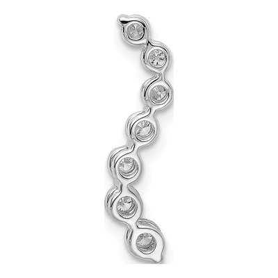 14K White Gold 1/3 ct tw Lab-Grown Diamond Slide Pendant – view 3