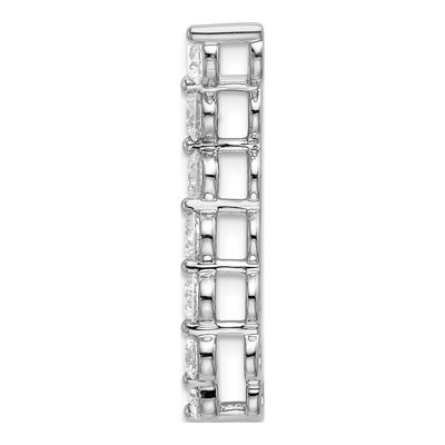 14K White Gold 1 ct tw Lab-Grown Diamond Curved Bar Slide Pendant – view 3
