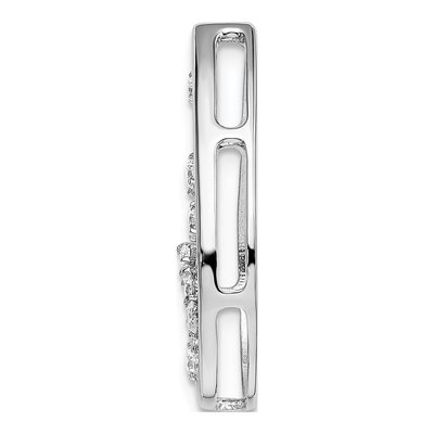 14K White Gold 1/3 ct tw Diamond Teardrop Slide Pendant – view 3