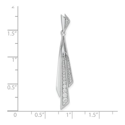 14K White Gold 1/4 ct tw Diamond Fancy Pendant – view 6