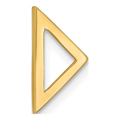 14K Yellow Gold Triangle Slide Pendant