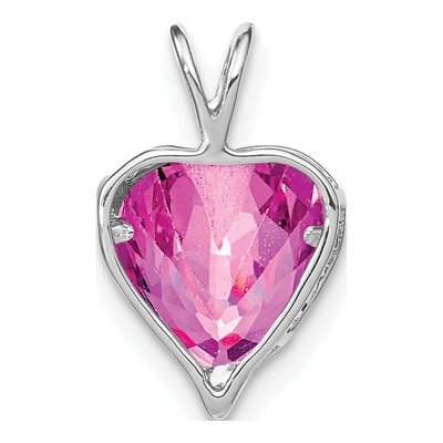 14K White Gold Diamond MOM Heart Pendant – view 4