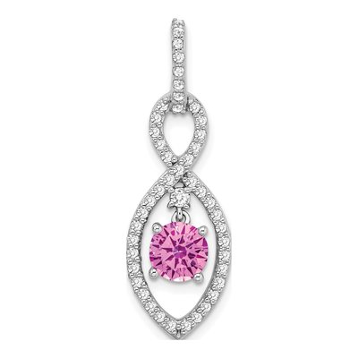 14K White Gold 0.4 ct tw Diamond Slide Pendant
